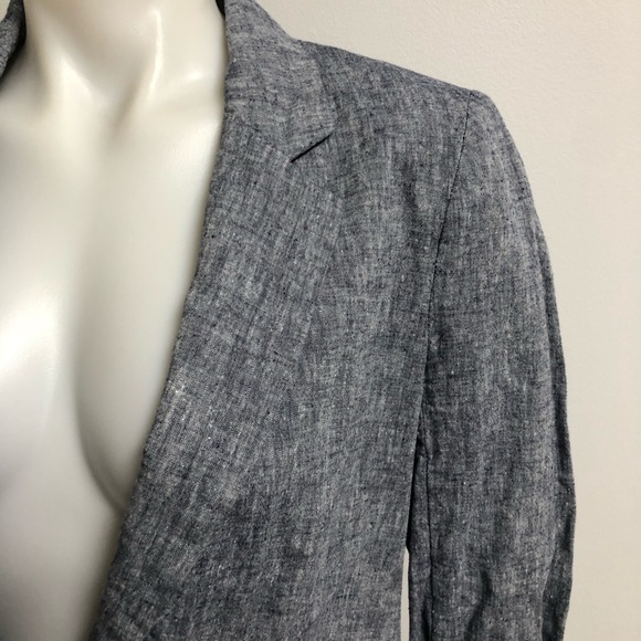 CARTONNIER Women’s Blue Linen Blazer - Picture 2 of 8